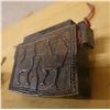Image 8 : Qty 2 Carved  Tribal Indonesian Hardwood Containers w/ Lids Approx. 5"-6" x 5" x 1"H