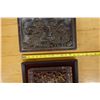 Image 9 : Qty 2 Balinese Carved Teak Panel & Chinese Furnite Panels 9" x 13.5"