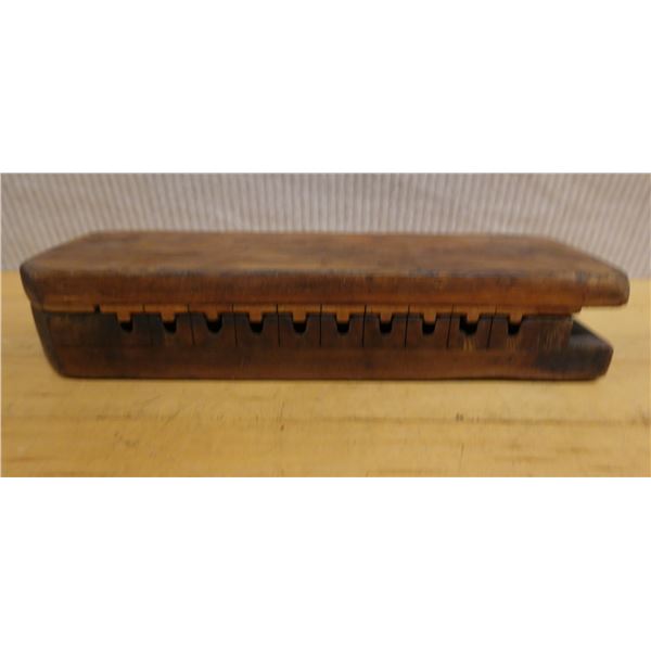 Vintage Wooden Cigar Mold 4.5" x 13"