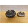 Image 2 : Qty 2 Cambodian Khmer Glazed Stoneware Jars w/ Lids Circa 12-13th Century, Misc Sizes