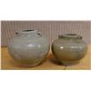 Image 1 : Qty 2 Chinese Celadon Glazed Pottery Jars Circa 15-16th Century, Misc Sizes