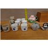 Image 15 : Multiple Japanese Ceramic Teaware: Tea Pots, Mugs, Cups, Wooden Box, etc Misc Sizes