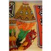 Image 6 : Multiple New Guinea Batak Tribal Woven & Beaded Handicrafts: Panel, Bags, Necklace, etc Misc Sizes