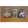 Image 1 : Qty 2 Asian Baluster Vases (1 repaired) & Chinese Pottery Heated Pillow w/ Maker's Mark, Misc Sizes