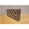Image 3 : Middle Eastern Inlaid Chess & Backgammon Folding Board 20" x 20" (open)