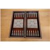 Image 5 : Middle Eastern Inlaid Chess & Backgammon Folding Board 20" x 20" (open)