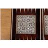 Image 6 : Middle Eastern Inlaid Chess & Backgammon Folding Board 20" x 20" (open)