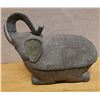 Image 1 : Asian 2-Piece Carved Elephant Jar 15" x 6" x 11"H