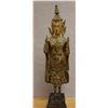Image 1 : Thai Gilt Bronze Buddha Statue Circa 19th Century 4.5" x 21"H