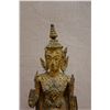 Image 2 : Thai Gilt Bronze Buddha Statue Circa 19th Century 4.5" x 21"H