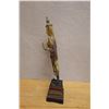 Image 4 : Thai Gilt Bronze Buddha Statue Circa 19th Century 4.5" x 21"H