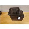 Image 2 : Wooden Japanese Temple Offering Box Collection Chest w/ Maker's Mark 12.5" x 13.5"