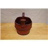 Image 7 : Chinese Wooden Dry Goods Storage Bucket w/ Handles 14" x 10" x 8"H (w/o handles)