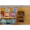 Image 3 : Haitian Wooden Hand-Painted Box, 8 Trinket Boxes & 2 Duck Jars, Misc Sizes