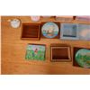 Image 5 : Haitian Wooden Hand-Painted Box, 8 Trinket Boxes & 2 Duck Jars, Misc Sizes