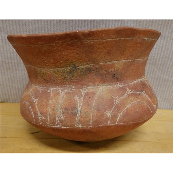 Caddoan Avery Restored Pottery Jar Circa 14-17th Century 11.5" Dia, 8"H