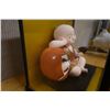 Image 5 : Japanese Boy Figurine w/ Daruma  in Glass Case 14" x 9" x 12.5"H