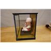 Image 6 : Japanese Boy Figurine w/ Daruma  in Glass Case 14" x 9" x 12.5"H