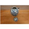 Image 3 : Chinese Blue & White Porcelain Pot w/ Spout & Lid 7.5" Dia, 8.5"H (chipped)
