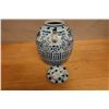 Image 6 : Chinese Blue & White Porcelain Pot w/ Spout & Lid 7.5" Dia, 8.5"H (chipped)