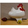 Image 1 : Chicken w/ Egg Ceramic Bank 12" x 13.5"