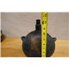 Image 12 : Vintage Chinese Flask or Canteen w/ Stopper 8" x 4" x 12.5"H