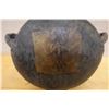 Image 6 : Vintage Chinese Flask or Canteen w/ Stopper 8" x 4" x 12.5"H