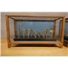 Image 2 : Qty 2 Japanese Festival Procession Bamboo Awa Dancers Dioramas 11.5" x 4" x 6.5"H
