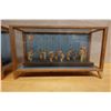Image 3 : Qty 2 Japanese Festival Procession Bamboo Awa Dancers Dioramas 11.5" x 4" x 6.5"H