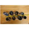 Image 8 : Qty 8 Metal Vessels: Stein, Mugs, Pan, etc Misc Sizes