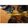 Image 9 : Qty 8 Metal Vessels: Stein, Mugs, Pan, etc Misc Sizes