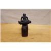Image 4 : Indonesian Hardwood Box w/ Seated Man on Lid & Handles 6" x 2.5" x 7"H