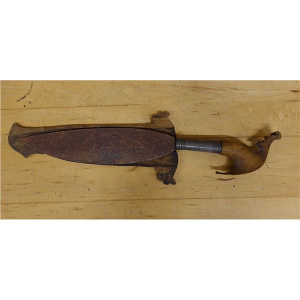 Indonesian Metal Sword in Sheath 20"L