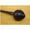 Image 5 : Fijian Wooden Throwing Club Circa 19th Century 3" Dia, 16"L
