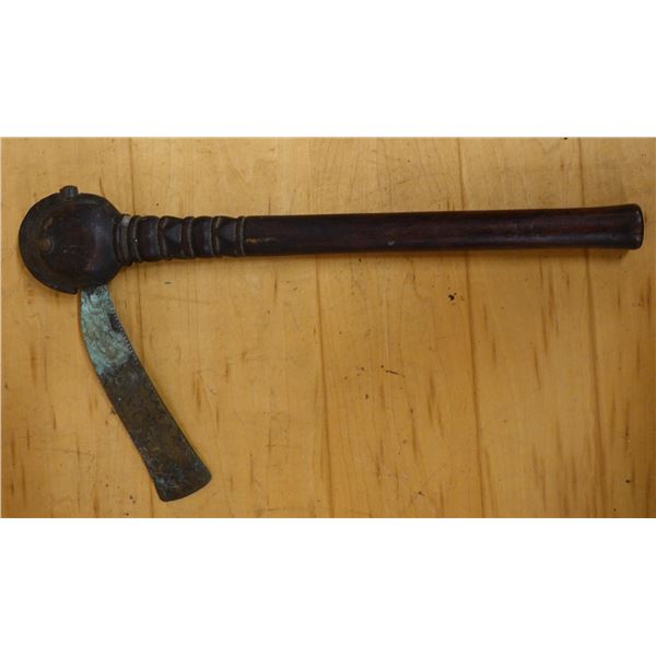 Vintage Tribal Metal Adze 16" x 8"