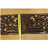 Image 7 : Vintage Tribal Carved Wooden Panel 19" x 7"