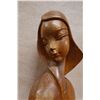 Image 2 : Carved Wooden Hawaiian Madonna Sculpture Circa 1950's 7" x 16"H