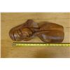 Image 8 : Carved Wooden Hawaiian Madonna Sculpture Circa 1950's 7" x 16"H