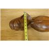 Image 9 : Carved Wooden Hawaiian Madonna Sculpture Circa 1950's 7" x 16"H