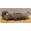 Image 1 : Ceramic Crocodile Sculpture 6.5" x 16" x 4"H