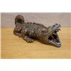 Image 3 : Ceramic Crocodile Sculpture 6.5" x 16" x 4"H