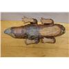 Image 5 : Ceramic Crocodile Sculpture 6.5" x 16" x 4"H