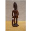 Image 4 : Carved Wooden African Warrior Figure 3.5" x 13"H