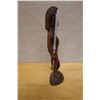 Image 5 : Carved Wooden African Warrior Figure 3.5" x 13"H