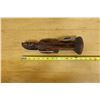 Image 6 : Carved Wooden African Warrior Figure 3.5" x 13"H