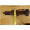 Image 7 : Carved Wooden African Warrior Figure 3.5" x 13"H