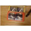 Image 9 : Vintage Stereoscope Viewer w/ Cards in Wooden Box 9" x 7" x 6"H