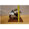 Image 9 : Couple w/ Baby on Horse Ceramic Sculpture on Stand by Rodo Padilla 11" x 7" x 9.5"H