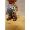 Image 3 : Smiling Ceramic Garden Gnome Figurine 4.5" x 13"H