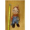 Image 6 : Smiling Ceramic Garden Gnome Figurine 4.5" x 13"H